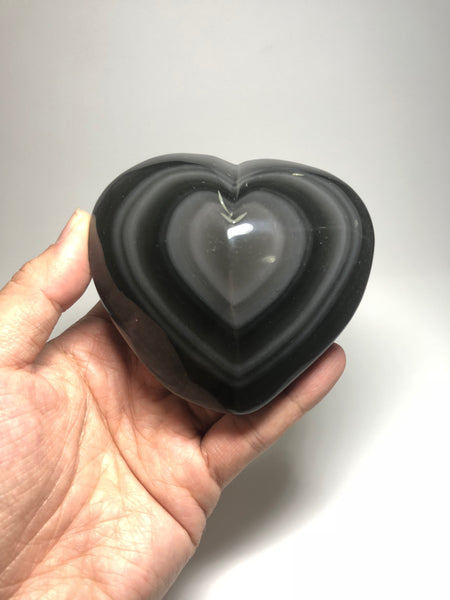 Rainbow Obsidian Polished Heart Shape 336g