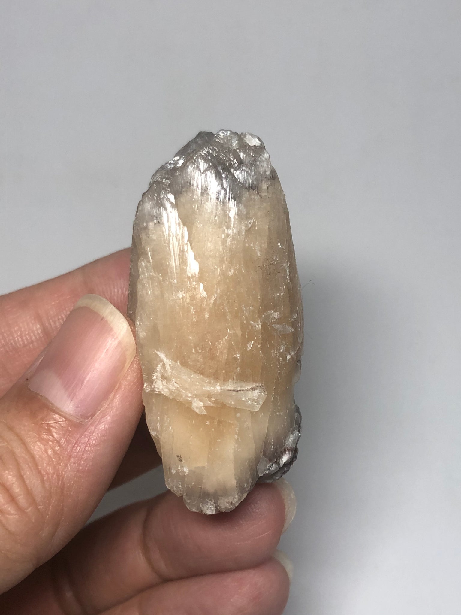 Stilbite with Hematite Raw Crystals 34g