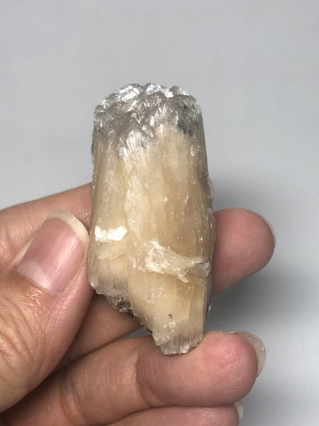 Stilbite with Hematite Raw Crystals 34g