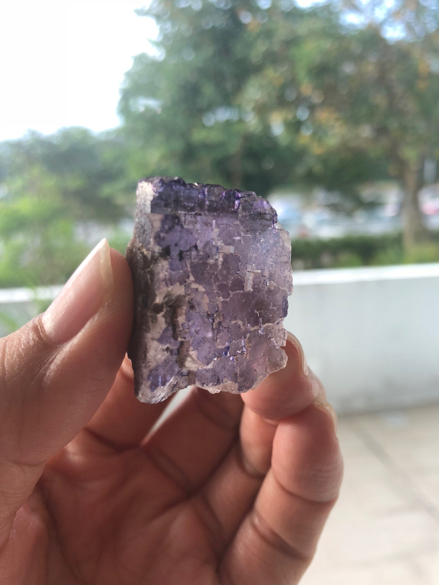 Blue Purple Fluorite from Mexico 35g