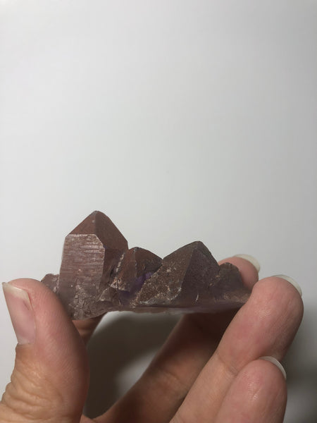 Red Amethyst Raw Crystals Cluster from Brazil 44g