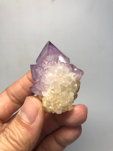 Amethyst Spirit Cactus Quartz Raw Crystals 46g