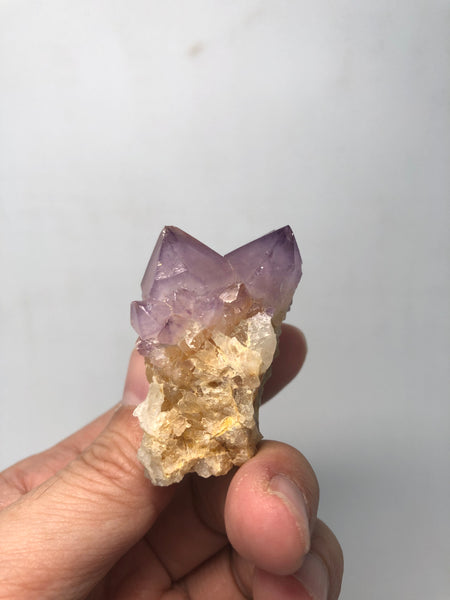 Amethyst Spirit Cactus Quartz Raw Crystals 57g