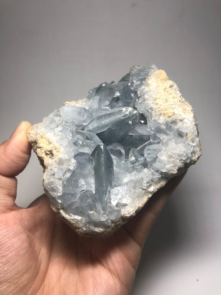 Blue Celestite Clusters Raw Crystals 687g