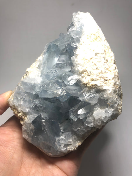 Blue Celestite Clusters Raw Crystals 687g