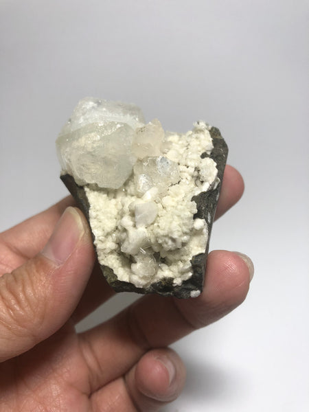 Apophyllite with Zeolite Raw Crystals 75g