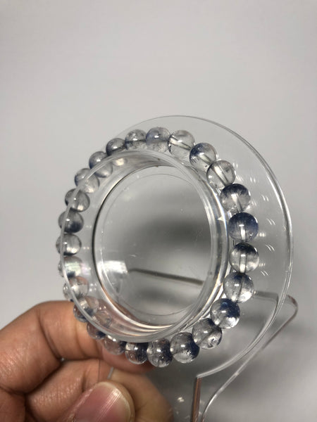 Dumortierite in Quartz Crystal Bracelets 7mm