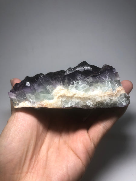 Purple Cubic Fluorite Cluster Raw Crystals 819g