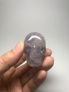 Purple Fluorite Crystal Skull 95g