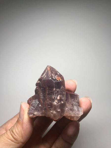 Red Amethyst Raw Crystals Cluster from Brazil 96g