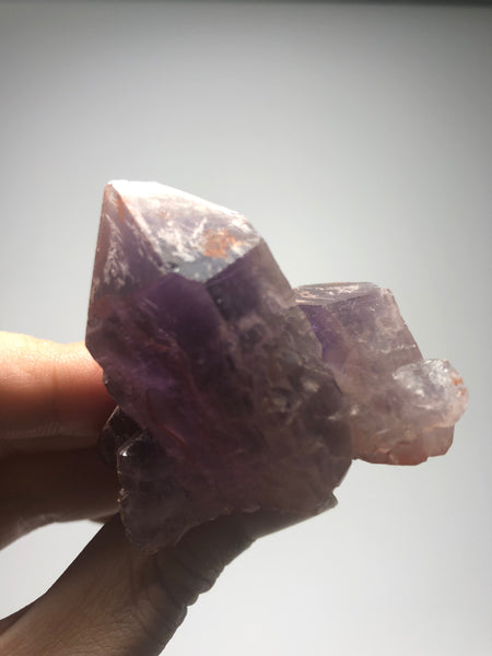Red Amethyst Raw Crystals Cluster from Brazil 96g