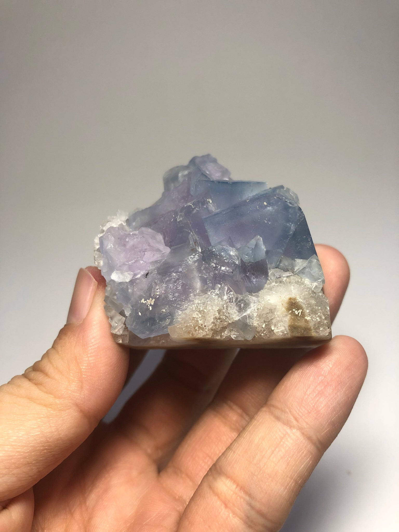 Blue Purple Fluorite Raw Crystals 98g