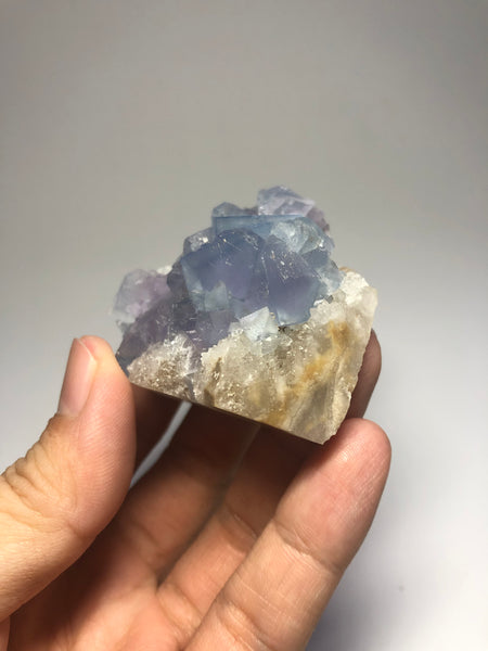Blue Purple Fluorite Raw Crystals 98g