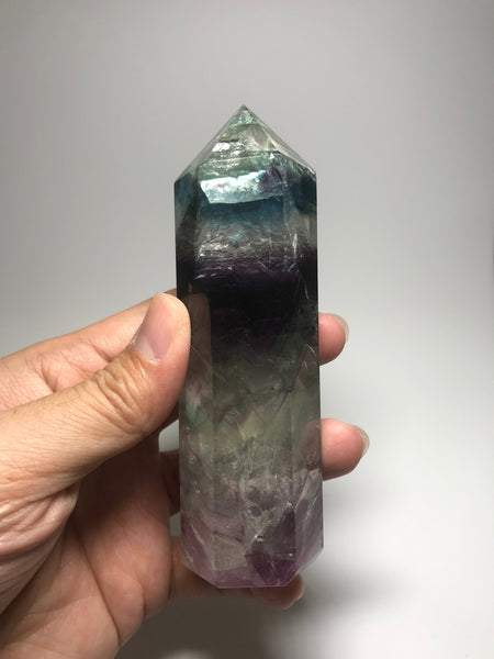 Rainbow Fluorite Crystals Point