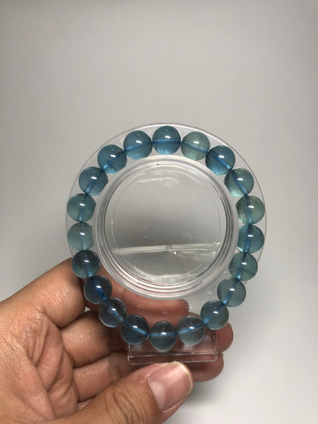 Blue Fluorite Crystal Bracelets 8mm